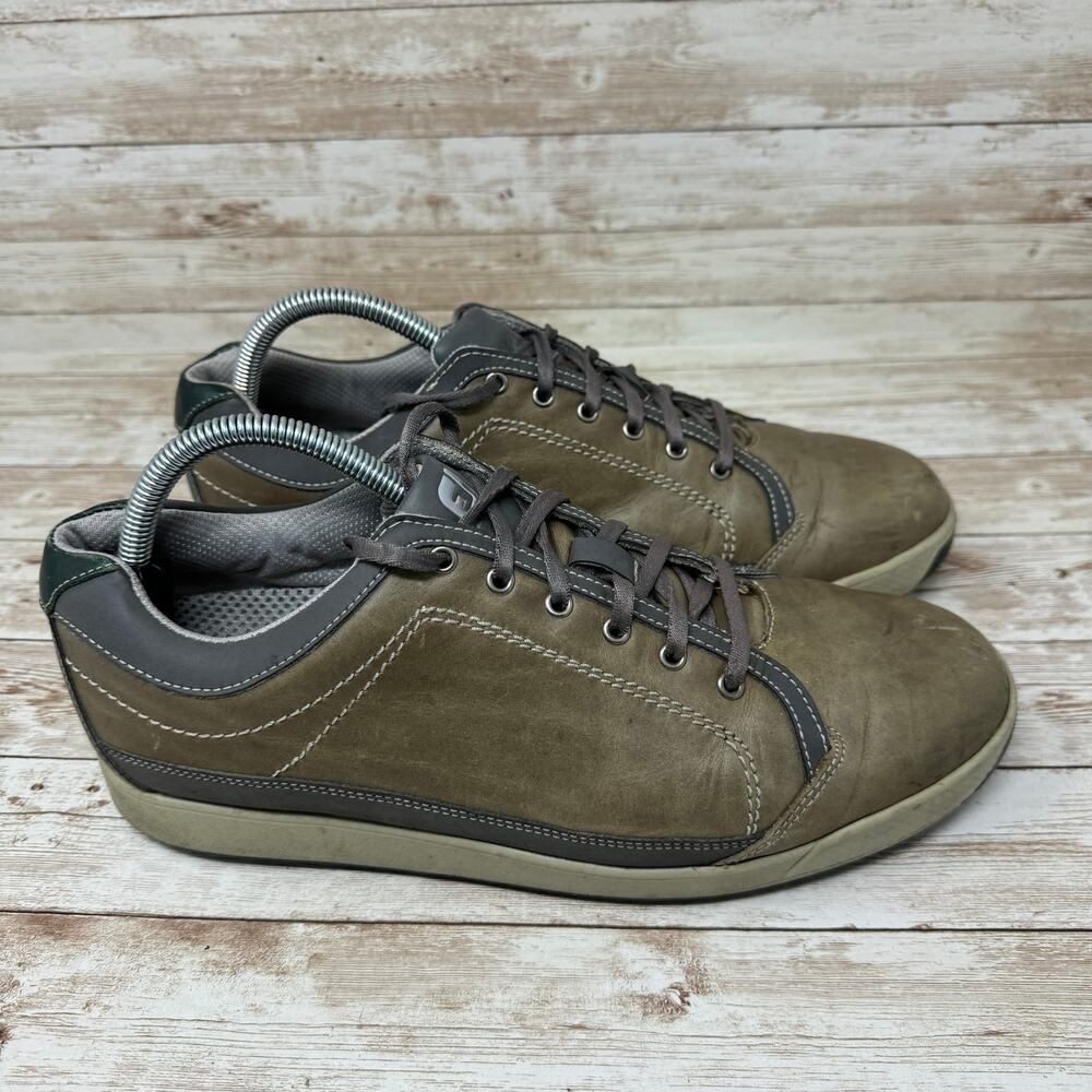 Footjoy FJ Contour 54249 Green Spikeless Low Top Casual Golf Shoes Men's Size 9M